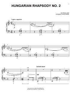 Hungarian Rhapsody No. 2 von Franz Liszt (Download) 