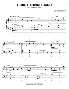 O Mio Babbino Caro von Giacomo Puccini (Download) 