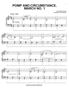 Pomp And Circumstance, March No. 1 von Edward Elgar (Download) 