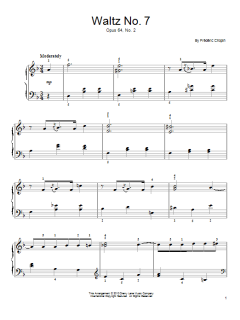 Waltz In C# Minor, Op. 64, No. 2 von Frédéric Chopin (Download) 