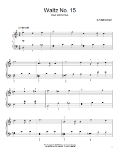 Waltz No. 15, Op. Posthumous, E Major von Frédéric Chopin (Download) 
