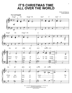 It's Christmas Time All Over The World von Hugh Martin (Download) 