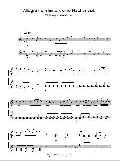 Allegro from Eine Kleine Nachtmusik K525 von Wolfgang Amadeus Mozart (Download) 