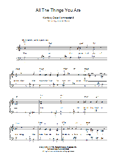 All The Things You Are von Jerome Kern (Download) 