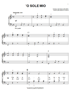'O Sole Mio von Eduardo di Capua (Download) 
