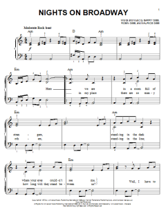 Nights On Broadway von Bee Gees (Download) 