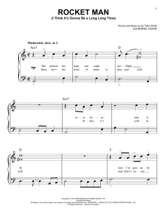 Rocket Man (I Think It's Gonna Be A Long Long Time) von Elton John (Download) 