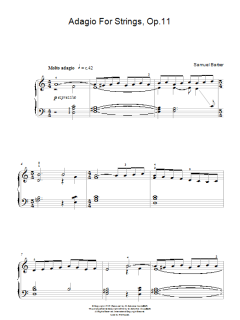 Adagio For Strings Op. 11 von Samuel Barber (Download) 