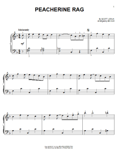 Peacherine Rag von Scott Joplin (Download) 