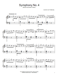 Symphony No. 4 In F Minor, Op. 36, Second Movement Excerpt von Peter Iljitsch Tschaikowsky (Download) 