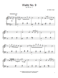 Waltz in A-Flat Major, Op. 69, No. 1 von Frédéric Chopin (Download) 