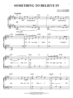 Something To Believe In von Alan Menken (Download) 