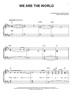 We Are The World von Lionel Richie (Download) 