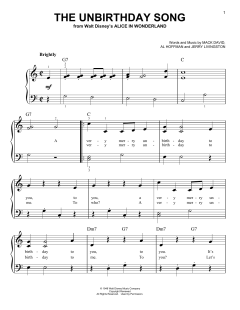 The Unbirthday Song von Al Hoffman (Download) 