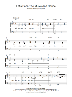 Let's Face The Music And Dance von Irving Berlin (Download) 