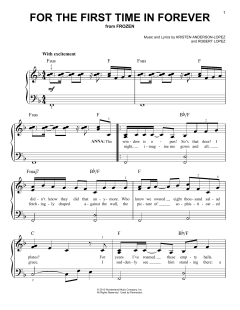 For The First Time In Forever von Robert Lopez (Download) 