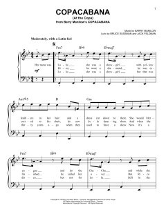 Copacabana (At The Copa) von Barry Manilow (Download) 