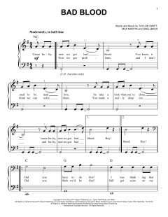 Bad Blood von Taylor Swift (Download) 