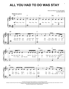All You Had To Do Was Stay von Taylor Swift (Download) 