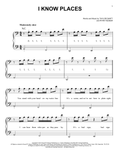 I Know Places von Taylor Swift (Download) 