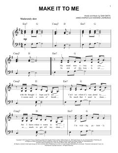 Make It To Me von Sam Smith (Download) 