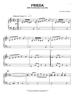 Frieda (With The Naturally Curly Hair) von Vince Guaraldi (Download) 