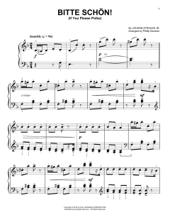 Bitte schon! (If You Please Polka) [Classical version] von Johann Strauss II (Download) 