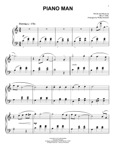 Piano Man [Classical version] von Billy Joel (Download) 