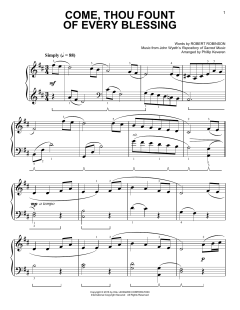 Come, Thou Fount Of Every Blessing [Classical version] von John Wyeth (Download) 