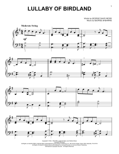 Lullaby Of Birdland von George David Weiss (Download) 