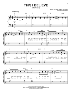 This I Believe (The Creed) von Ben Fielding (Download) 