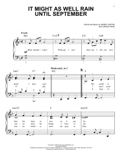 It Might As Well Rain Until September von Carole King (Download) 