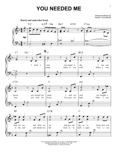 You Needed Me von Anne Murray (Download) 