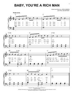 Baby You're A Rich Man von The Beatles (Download) 