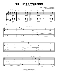 'Til I Hear You Sing von Glenn Slater (Download) 