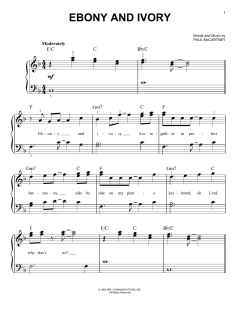 Ebony And Ivory von Paul McCartney (Download) 