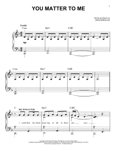 You Matter To Me von Sara Bareilles (Download) 