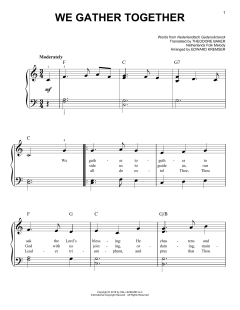 We Gather Together von Theodore Baker (Download) 