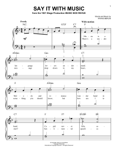 Say It With Music (Download) 