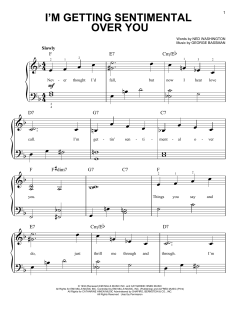 I'm Getting Sentimental Over You von George Bassman (Download) 
