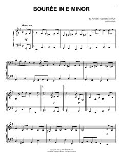 Bourree In E Minor (Download) 