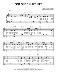 For Once In My Life von Stevie Wonder (Download) 