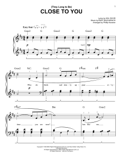 (They Long To Be) Close To You von Hal David (Download) 