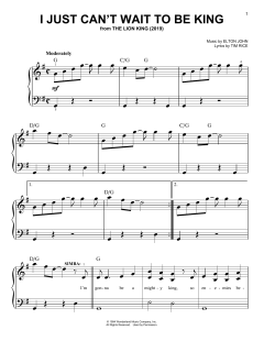 I Just Can't Wait To Be King von Elton John (Download) 