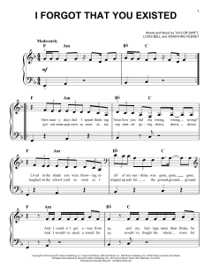 I Forgot That You Existed von Taylor Swift (Download) 