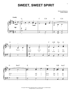 Sweet, Sweet Spirit (Download) 