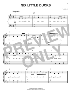 Six Little Ducks (Download) 