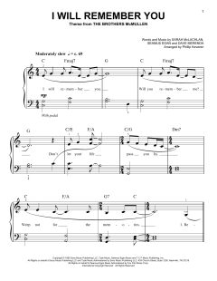 I Will Remember You von Sarah McLachlan (Download) 