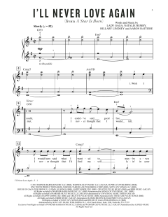 I'll Never Love Again von Lady Gaga (Download) 