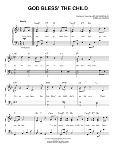 God Bless' The Child von Billie Holiday (Download) 